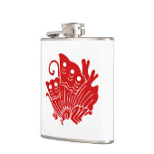 Asian Butterfly Japanse Kamon Design Heupfles (Links)