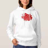 Asian Butterfly Japanse Kamon Design Hoodie (Voorkant)