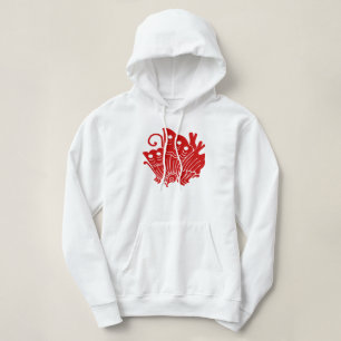 Asian Butterfly Japanse Kamon Design Hoodie