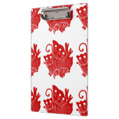 Asian Butterfly Japanse Kamon Design Klembord (Links)