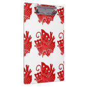 Asian Butterfly Japanse Kamon Design Klembord (Rechts)