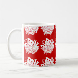 Asian Butterfly Japanse Kamon Design Koffiemok