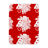 Asian Butterfly Japanse Kamon Design Magneet (Verticaal)