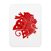 Asian Butterfly Japanse Kamon Design Magneet (Verticaal)