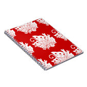 Asian Butterfly Japanse Kamon Design Notitieboek (Rechterzijde)