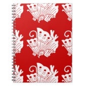 Asian Butterfly Japanse Kamon Design Notitieboek (Voorkant)