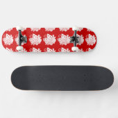 Asian Butterfly Japanse Kamon Design Skateboard (Horizontaal)