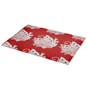 Asian Butterfly Japanse Kamon Design Snijplank