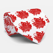 Asian Butterfly Japanse Kamon Design Stropdas (Opgerold)