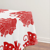 Asian Butterfly Japanse Kamon Design Tafelkleed (Voorbeeld)