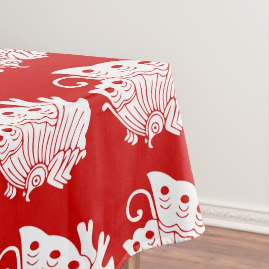 Asian Butterfly Japanse Kamon Design Tafelkleed (Voorbeeld)