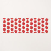 Asian Butterfly Japanse Kamon Design Yogamat (Voorkant (horizontaal))