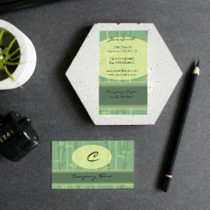 Asian Chic Monogram Visitekaartje