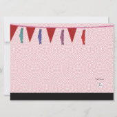 Asian Cutie - uitnodiging van de Birthday Party (Achterkant)