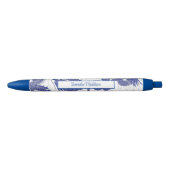 Asian Dragon Blue White Chinoiserie Blauwe Inkt Pen (Voorkant)