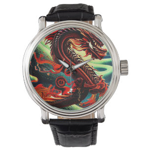 ASIAN DRAGON BOTTLE COOLER HORLOGE