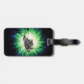 Asian Dragon Design; cool Bagagelabel (Achterkant horizontaal)