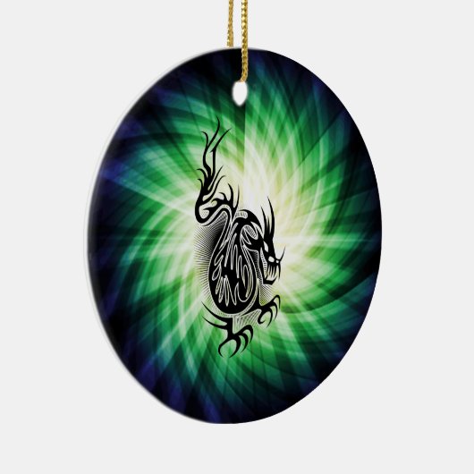 Asian Dragon Design; cool Keramisch Ornament (Rechts)