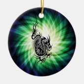 Asian Dragon Design; cool Keramisch Ornament (Voorkant)