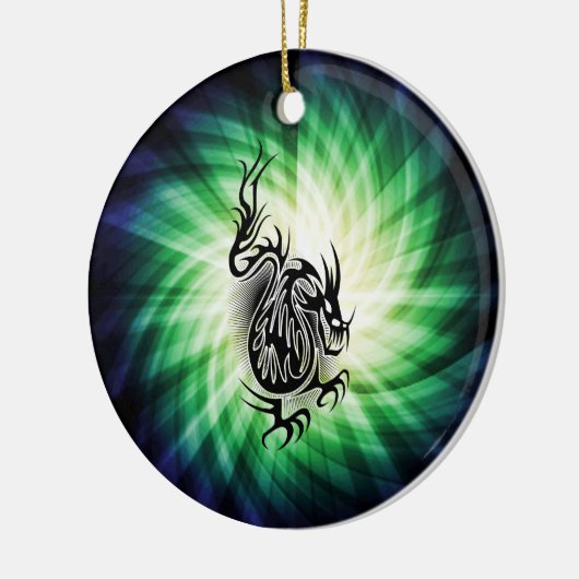 Asian Dragon Design; cool Keramisch Ornament (Links)