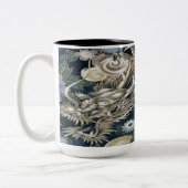 Asian Dragon Floral Pattern Coffee Mok (Links)