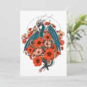 Asian Dragon Logo Kaart (Staand voorkant)