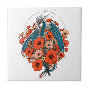 Asian Dragon Logo Tegeltje