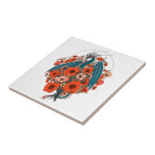 Asian Dragon Logo Tegeltje (Zijkant)