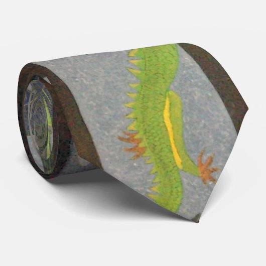 Asian Dragon Mural Stropdas (Opgerold)