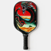 ASIAN DRAGON SIERKUSSEN PICKLEBALL PADDLE (Voorkant)