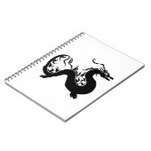 Asian Dragon Silhouette Notitieboek (Linkerzijde)