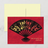 Asian Fan Bedankt dat je Kaart hebt geplaatst (Voorkant / Achterkant)