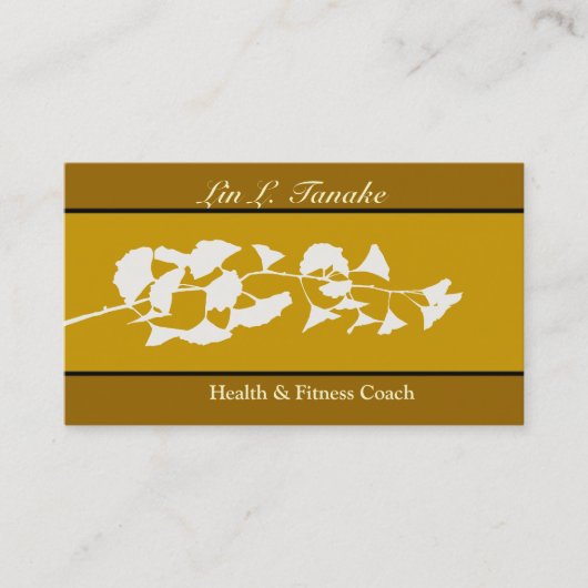 Asian Flare Ginkgo Visitekaartje (Voorkant)