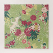 Asian Floral Pattern Legpuzzel (Verticaal)