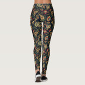 Asian Flower Dark Chinoiseries Leggings -  (Achterkant)