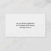 Asian Girl 2 w Cherry Blossom Visitekaartjes (Achterkant)