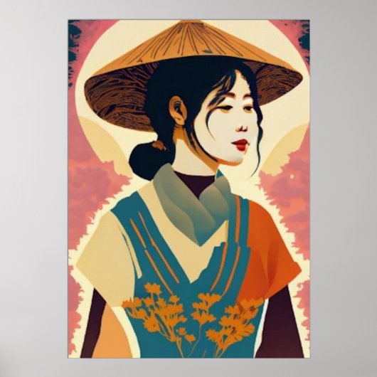 Asian Girl Poster (Voorkant)