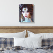 Asian Goddess Ai Generated Art Canvas Afdruk (Insitu (Slaapkamer))