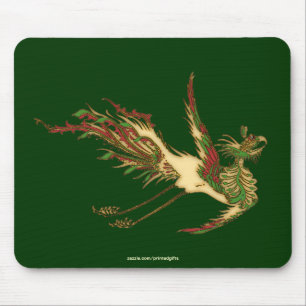 Asian Golden Lucky Dragon Mousepad Muismat