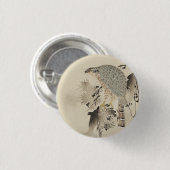 Asian Goshawk - 1890 Ronde Button 3,2 Cm (Voorkant /achterkant)