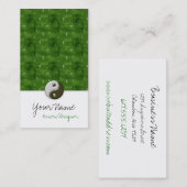 Asian Green Design Ying/Yang Visitekaartjes (Voorkant / Achterkant)