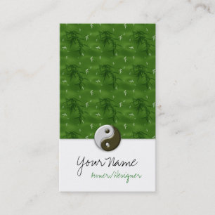 Asian Green Design Ying/Yang Visitekaartjes