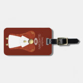 Asian Guardian Angel, Rood (dubbelzijdig) Bagagelabel (Voorkant horizontaal)