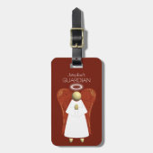 Asian Guardian Angel, Rood (dubbelzijdig) Bagagelabel (Voorkant verticaal)