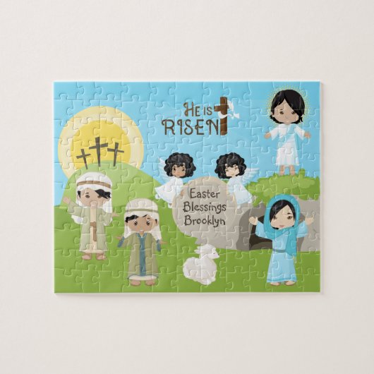 Asian He is Risen Pasen Legpuzzel (Horizontaal)