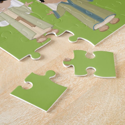 Asian He is Risen Pasen Legpuzzel (Zijkant)