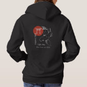 Asian Inspired Koi Fish Personalized Hoodie (Achterkant)