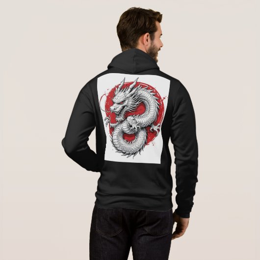 Asian-Inspired Zip Hoodie (Achterkant volledig)