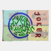 Asian Joker Mah Jongg Towel Theedoek (Horizontaal)