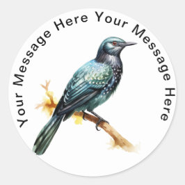 Asian Koel Ronde Sticker